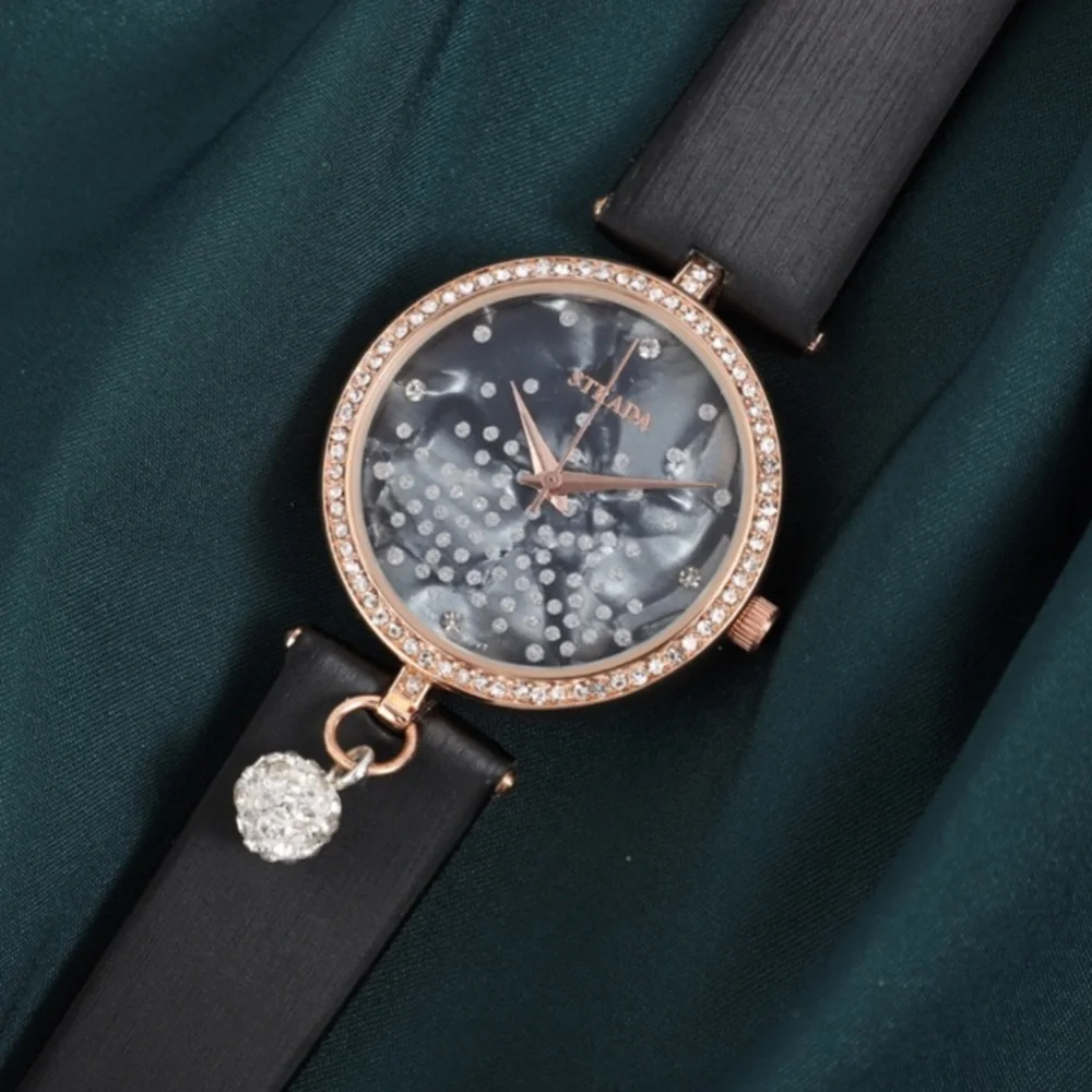 Watch with Black Dial in Rosetone